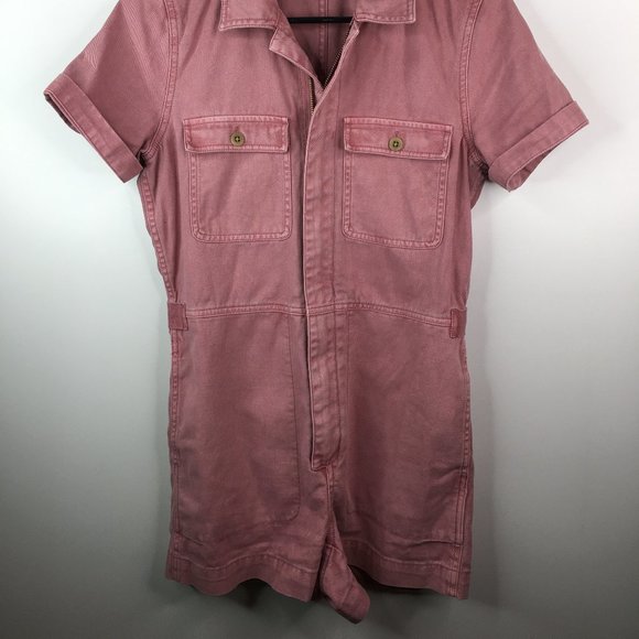 Garment-Dyed Coverall Romper - Picture 4 of 11